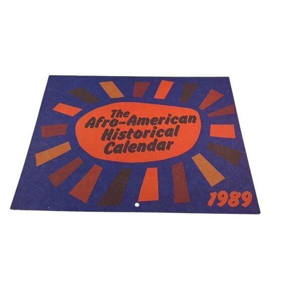 THE AFRO-AMERICAN HISTORICAL CALENDAR - 1989 Advertising Calendar Ohio State - Picture 1 of 4